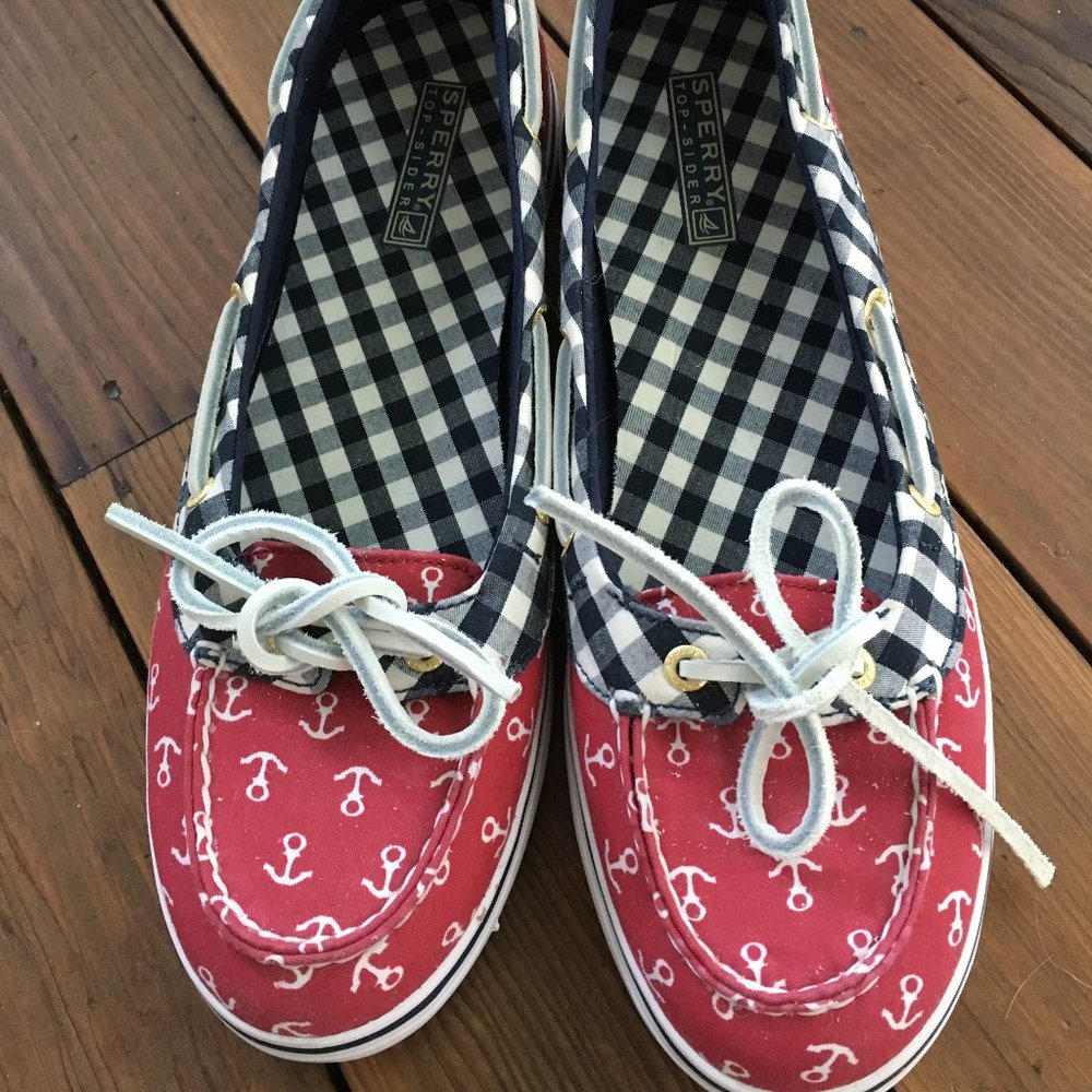 Sperry Topsiders Women’s Patriotic Boat Shoes